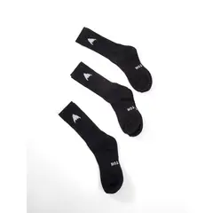BURTON - Pack 3 Calcetines Unisex Crew Socks Negro