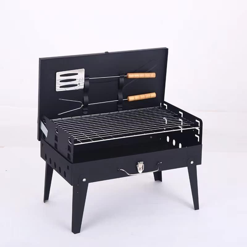 AFVENTURA - Parrilla Asador De Carbón Plegable Mini Portátil Aire Libre