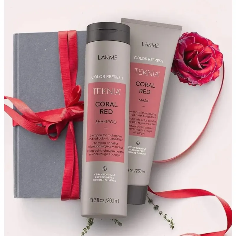 LAKME - Shampoo Para Cabello Teñido Lakme Teknia Rojo Caoba 300ml