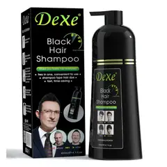 DEXE - Shampoo Cubre Canas Tinturador Negro 400ml