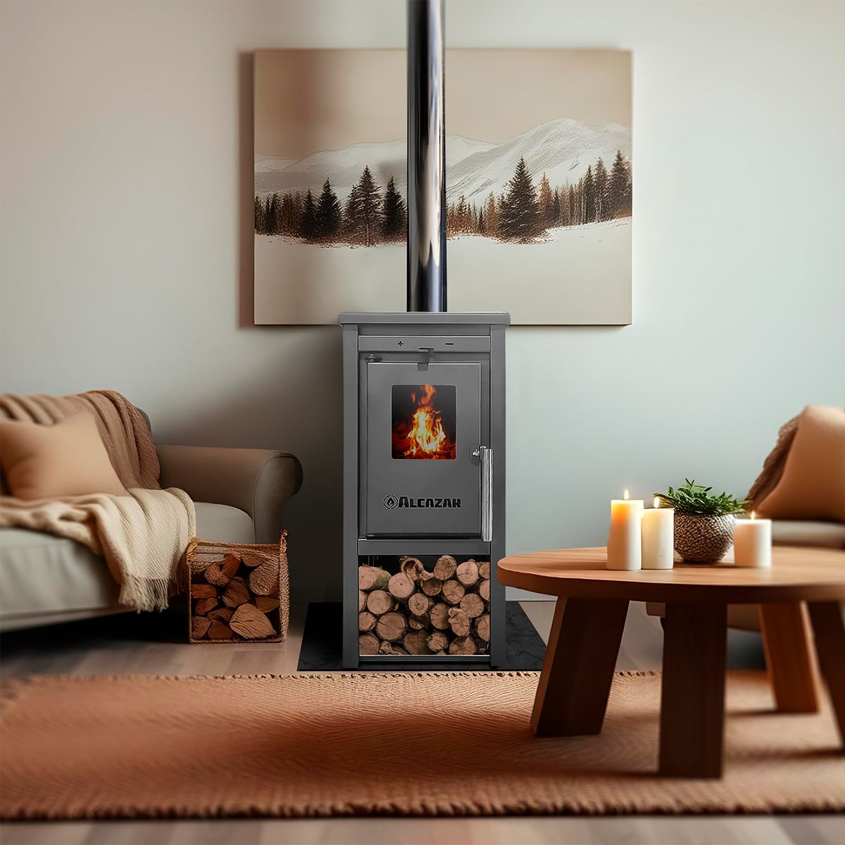 ALCAZAR - Estufa a Leña Patagonia 350 Alcazar