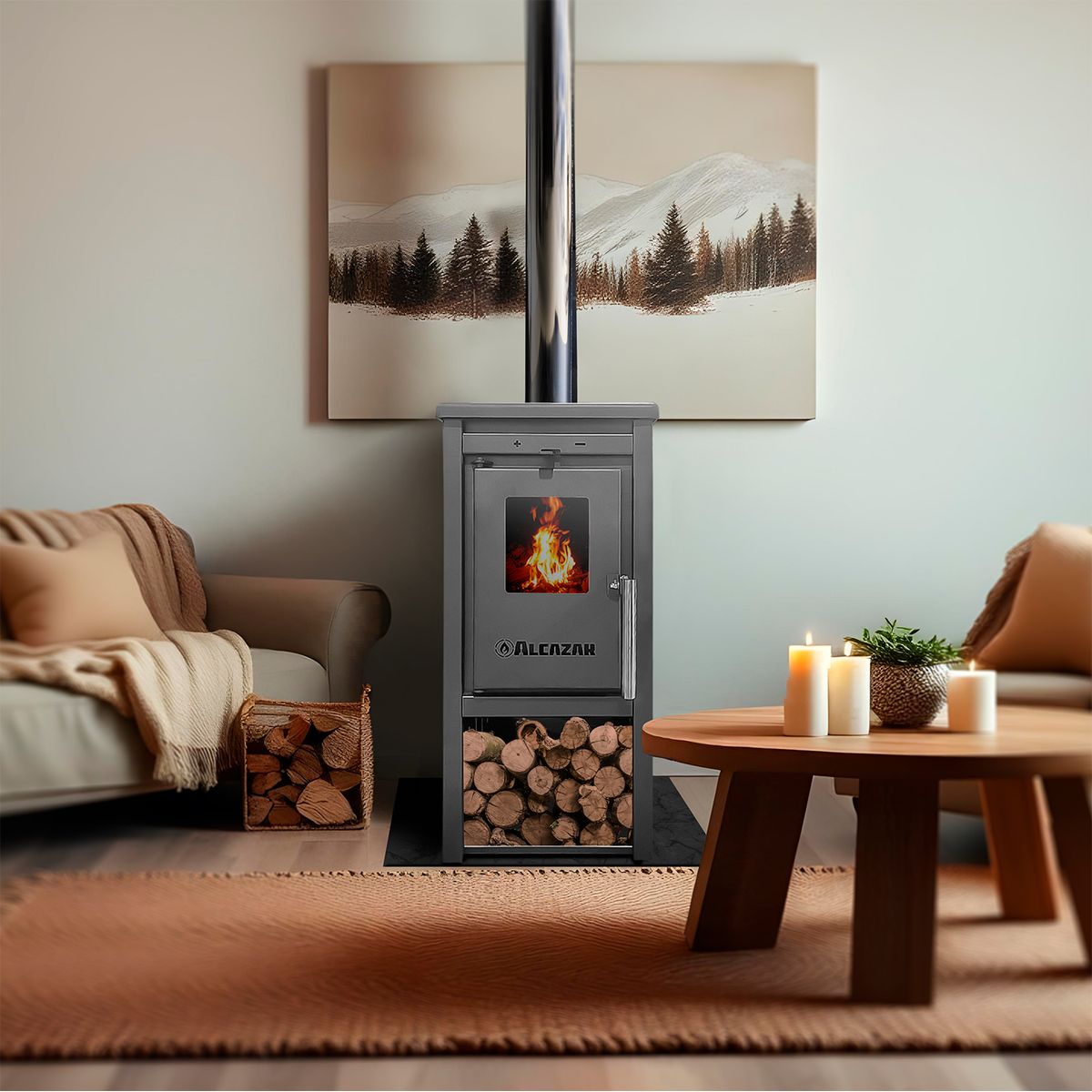 ALCAZAR - Estufa a Leña Patagonia 350 Alcazar
