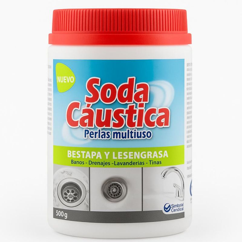 PASSOL - Soda Cáustica En Perlas Pote 12kg Passol Original