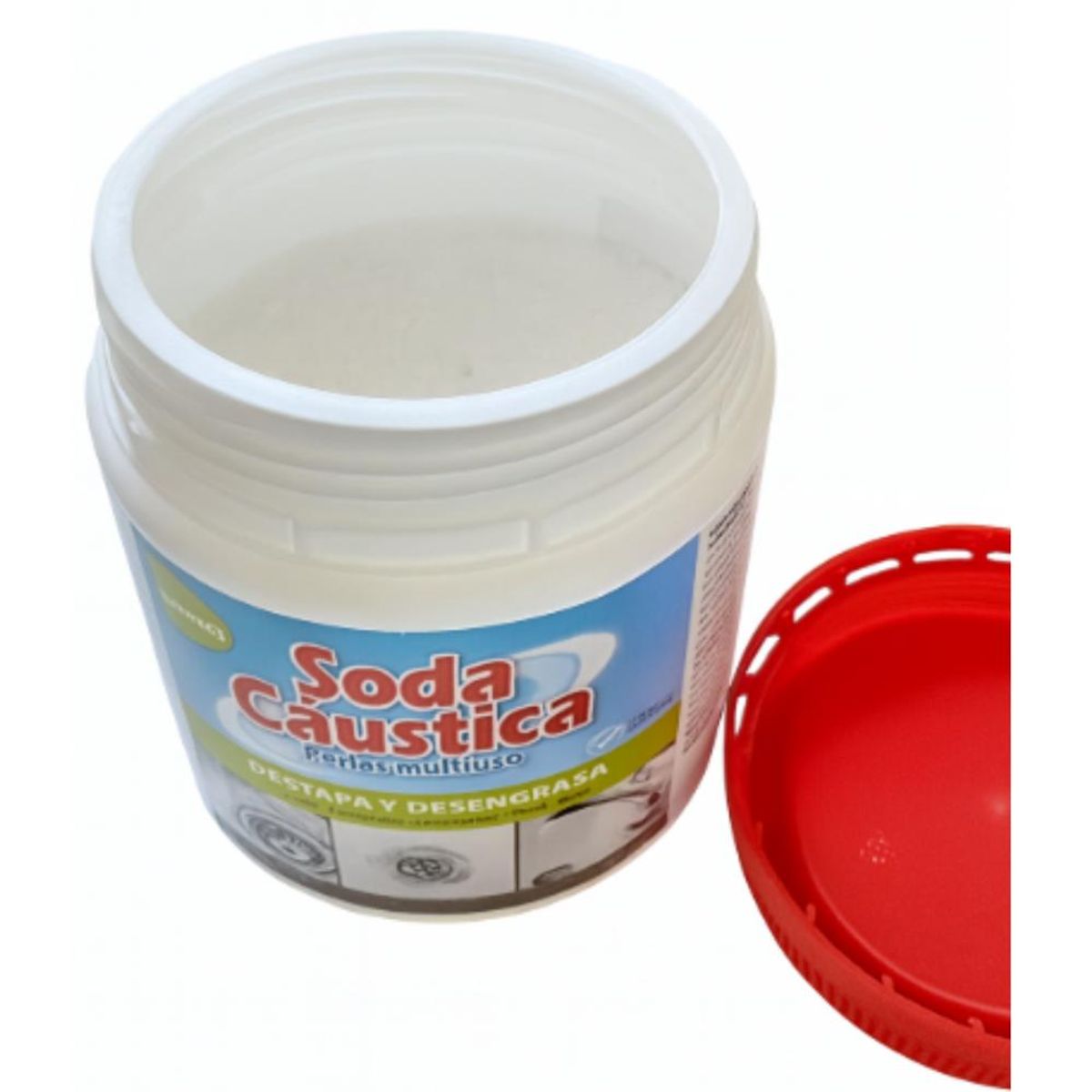 PASSOL - Soda Cáustica En Perlas Pote 1/2kg Passol Original