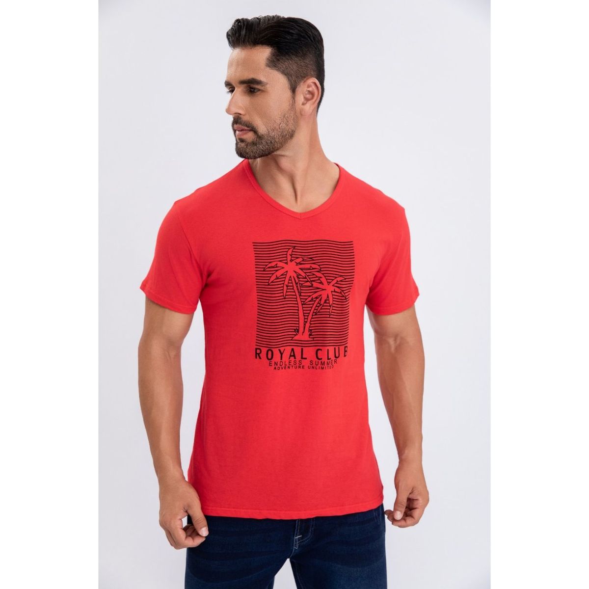 LIKE SHOP - Polera Hombre Algodón Manga Corta Cuello Polo Diseños 6260