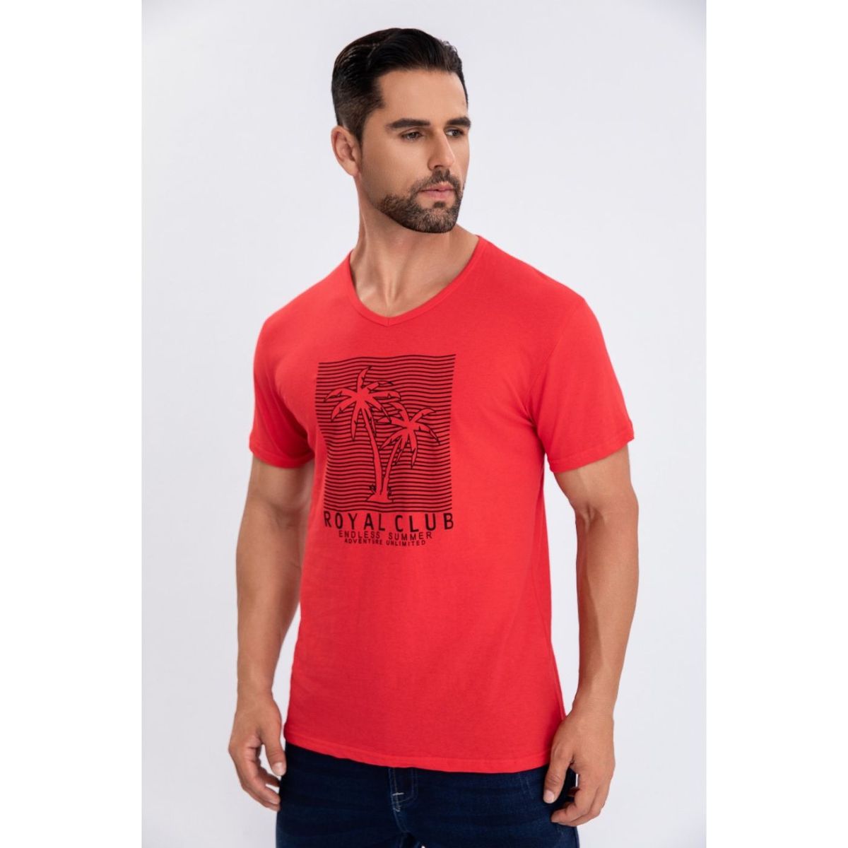 LIKE SHOP - Polera Hombre Algodón Manga Corta Cuello Polo Diseños 6260