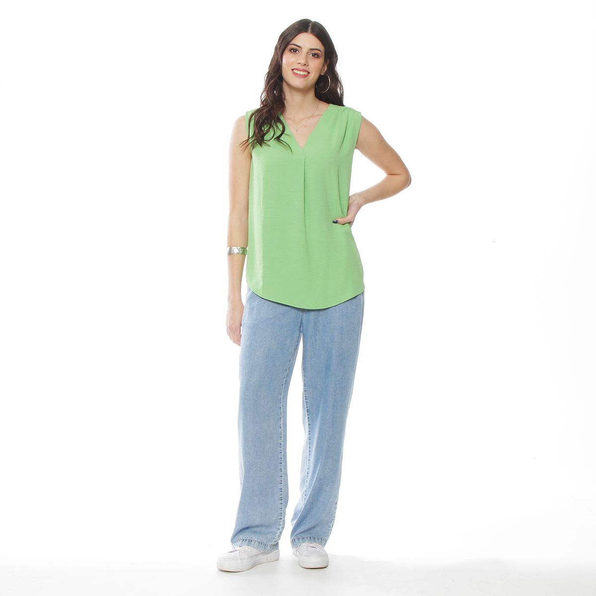 WADOS - BLUSA SIN MANGA ESCOTE V