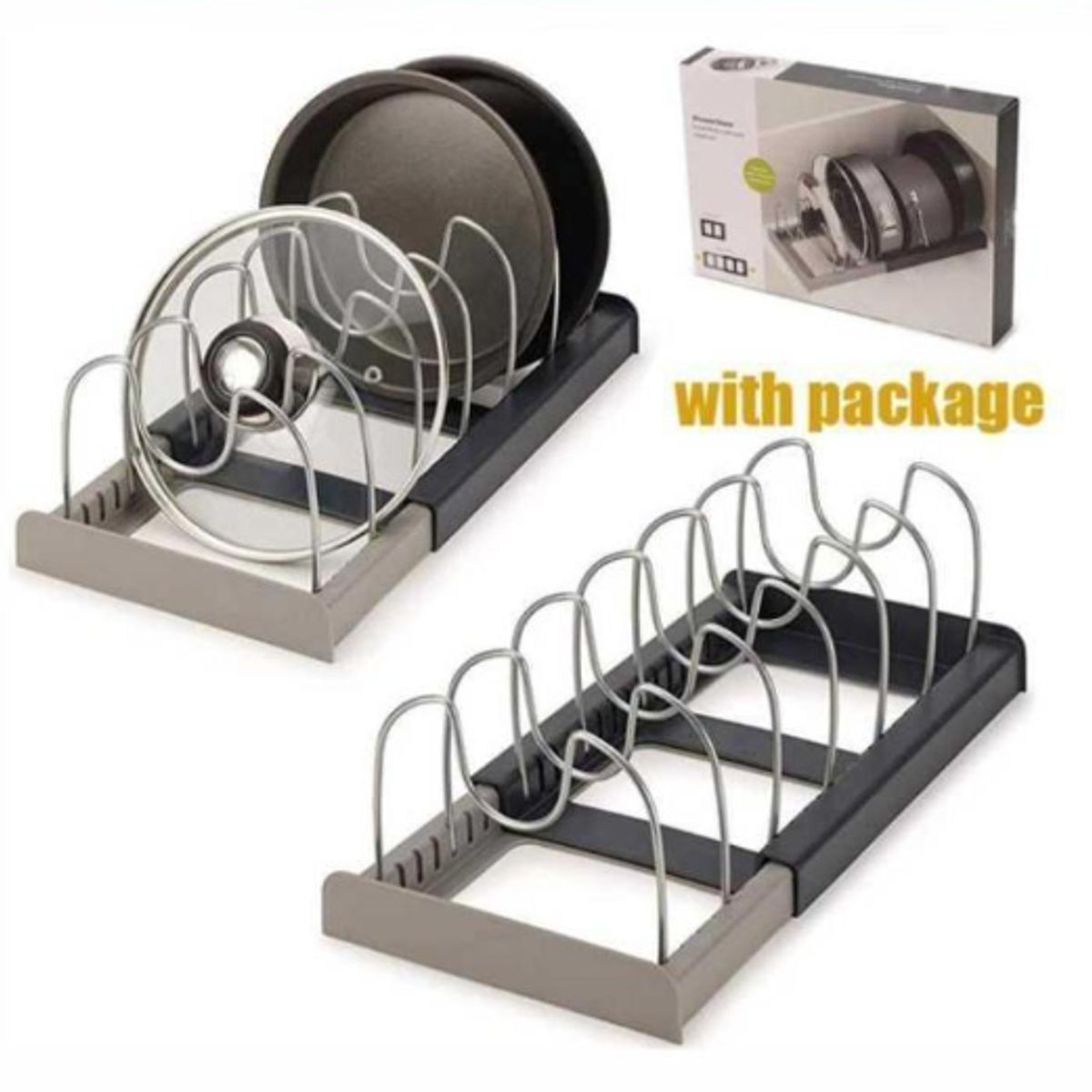 GENERICO - Rack Organizador De Ollas Expandible