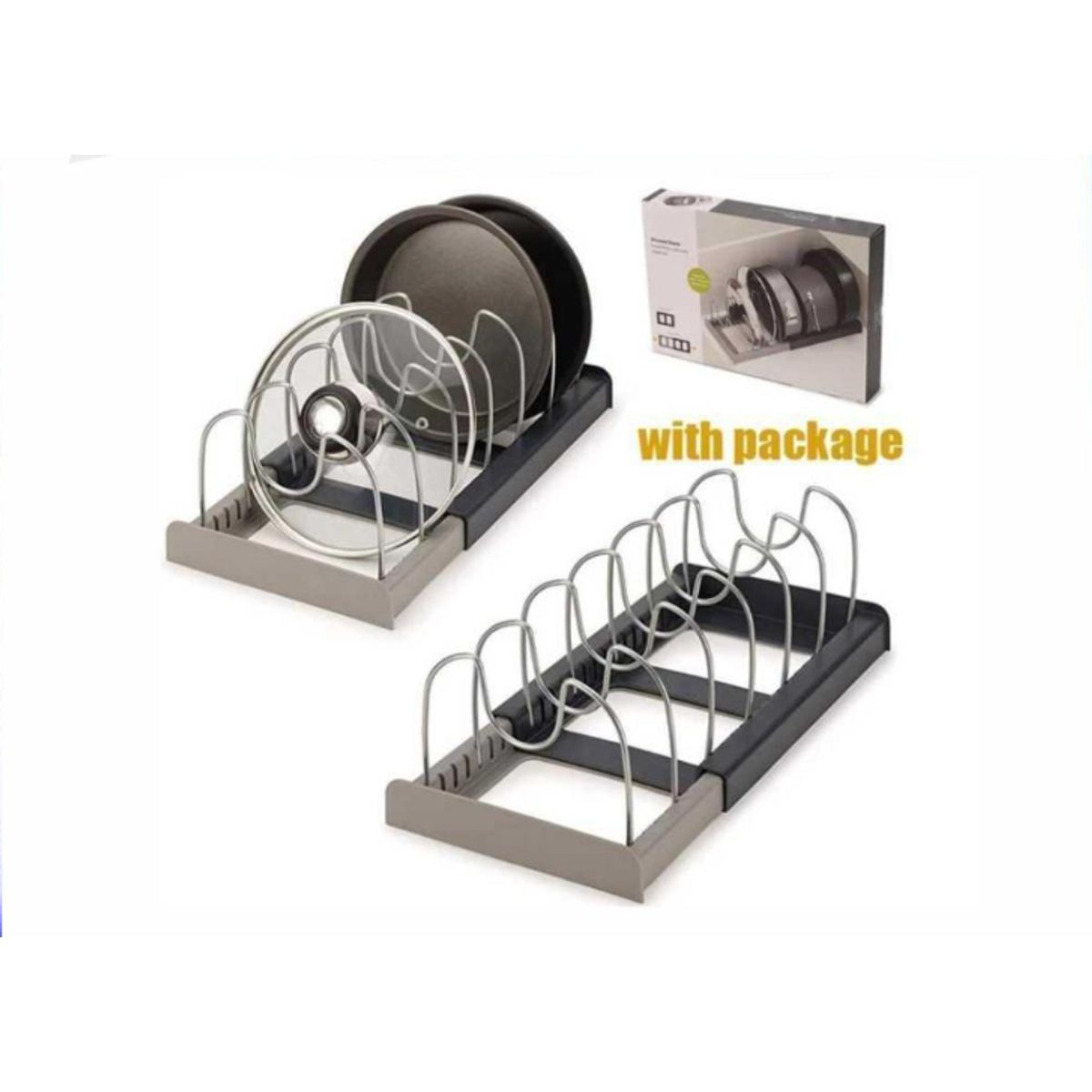 GENERICO - Rack Organizador De Ollas Expandible