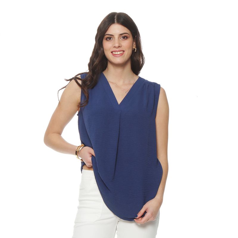 WADOS - BLUSA SIN MANGA ESCOTE V