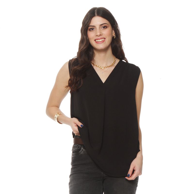 WADOS - BLUSA SIN MANGA ESCOTE V
