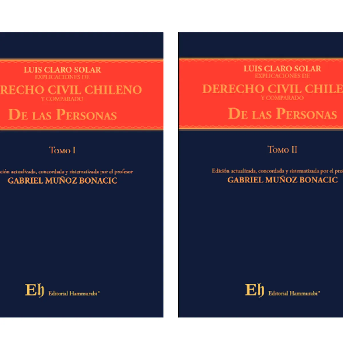 EDITORIAL HAMMURABI - LUIS CLARO SOLAR- EXPLICACIONES DE DERECHO CIVIL CHILENO Y COMPARADO Libro Primero De las Personas