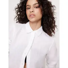 BANANA REPUBLIC - Blusa Mujer The Everyday Linen Blanco