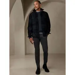 BANANA REPUBLIC - Pantalón Hombre Slim Rapid Movement Chino Café