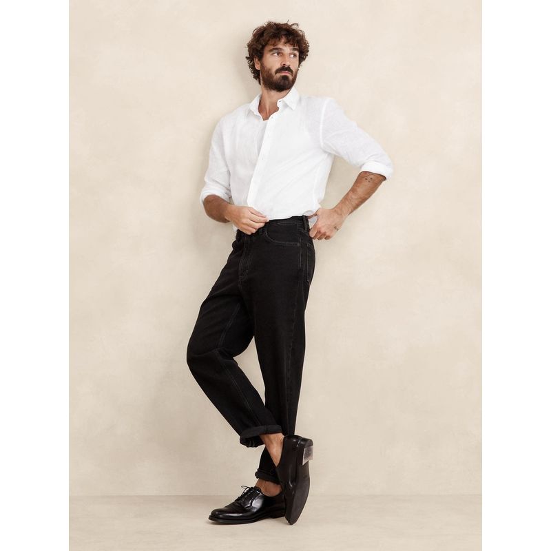 BANANA REPUBLIC - Camisa Hombre St Casual Linen Castello Blanco Banana Republic