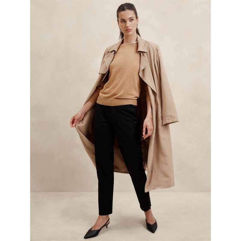 BANANA REPUBLIC - Sweater Mujer Forever Crew-Neck Café Banana Republic