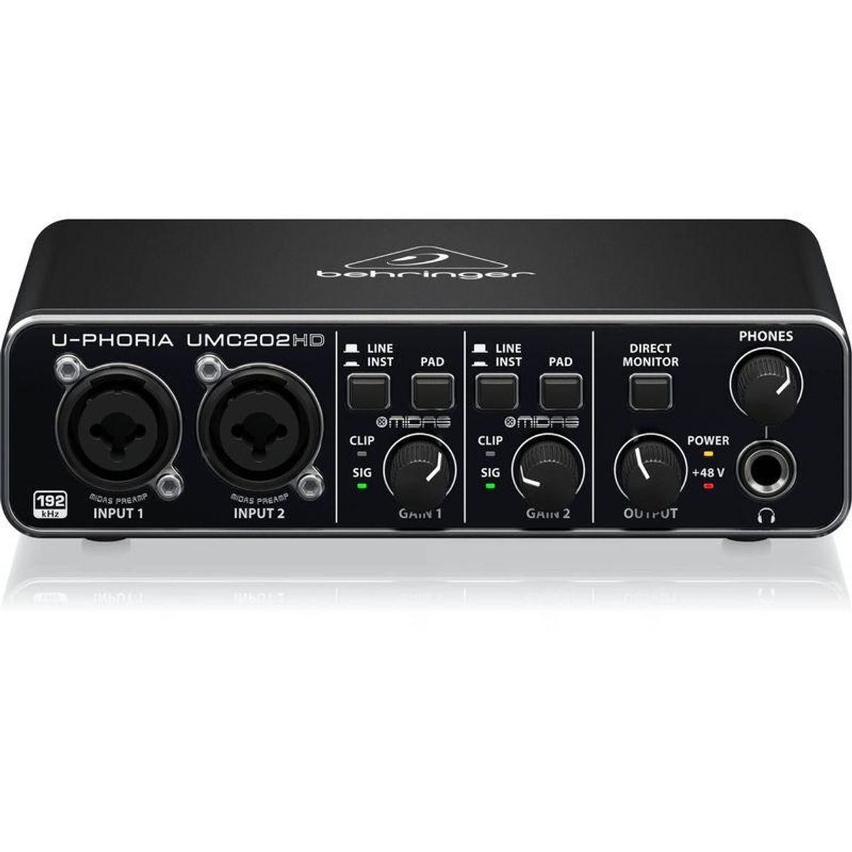 BEHRINGER - Interfaz de audio Behringer U-Phoria UMC202HD