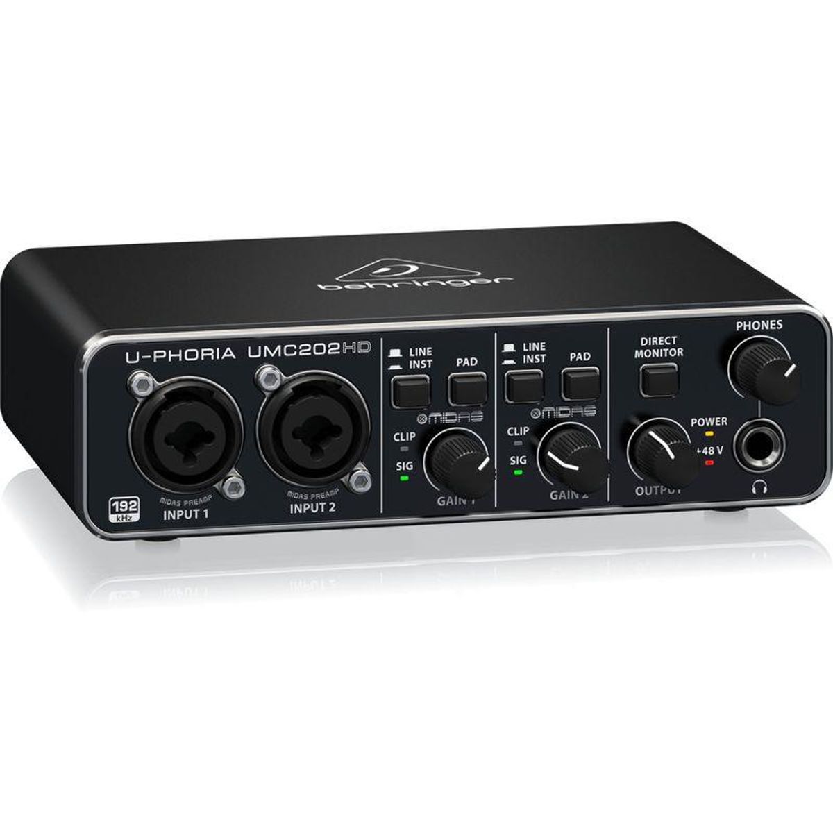 BEHRINGER - Interfaz de audio Behringer U-Phoria UMC202HD