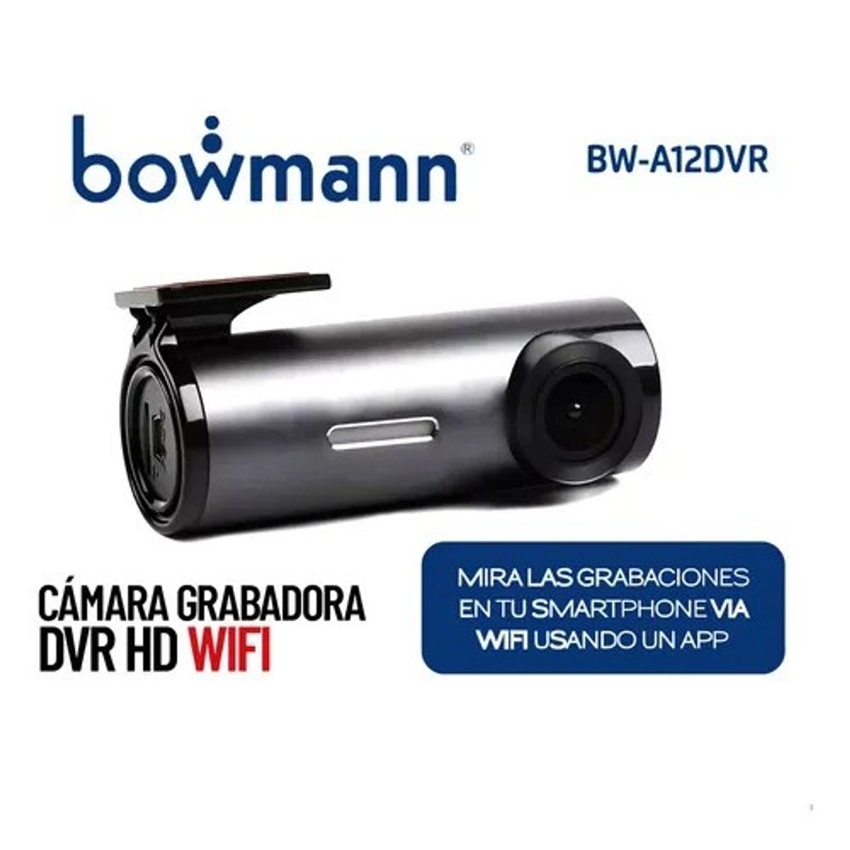 BOWMANN - Camara Auto Bowmann Grabadora Dvr Hd Wifi 32gb Bw-a12dvr