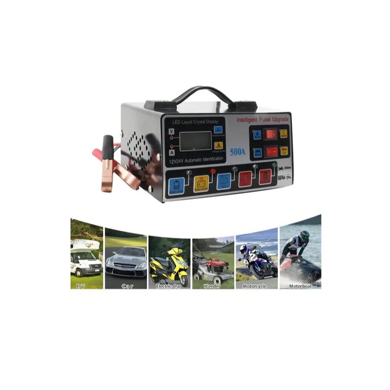 GENERICO - Cargador De Batería Automático Inteligente Auto Moto Camión