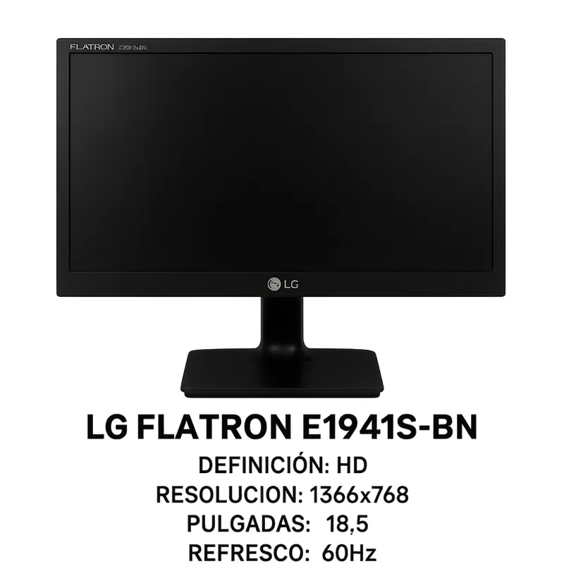 GENERICO - PC HP 400 G5 i5 8500 8 GB RAM 512 GB SSD 1 TB HDD Pantalla LG Flatron E1941S-BN
