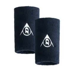 DUNLOP - Muñequera Larga Azul Marino X2 Tenis Padel