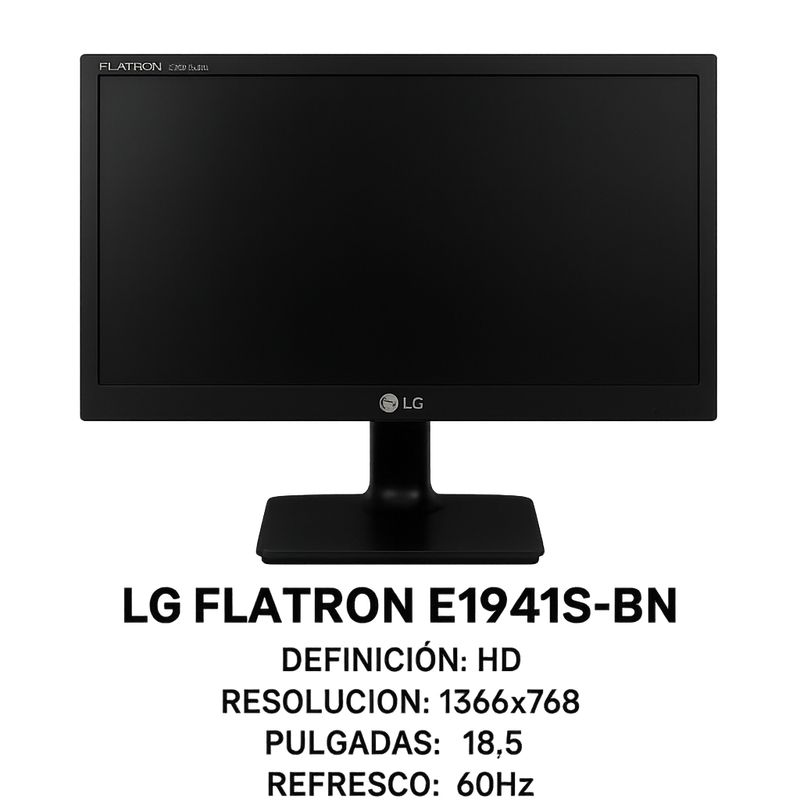 GENERICO - HP 400 G5 i5 8500 8GB RAM 256GB SSD 1TB HDD Pantalla LG Flatron E1941S-BN W.OF24