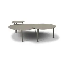 TODO TERRAZA - Set Mesas de Terraza ovaladas Taupe