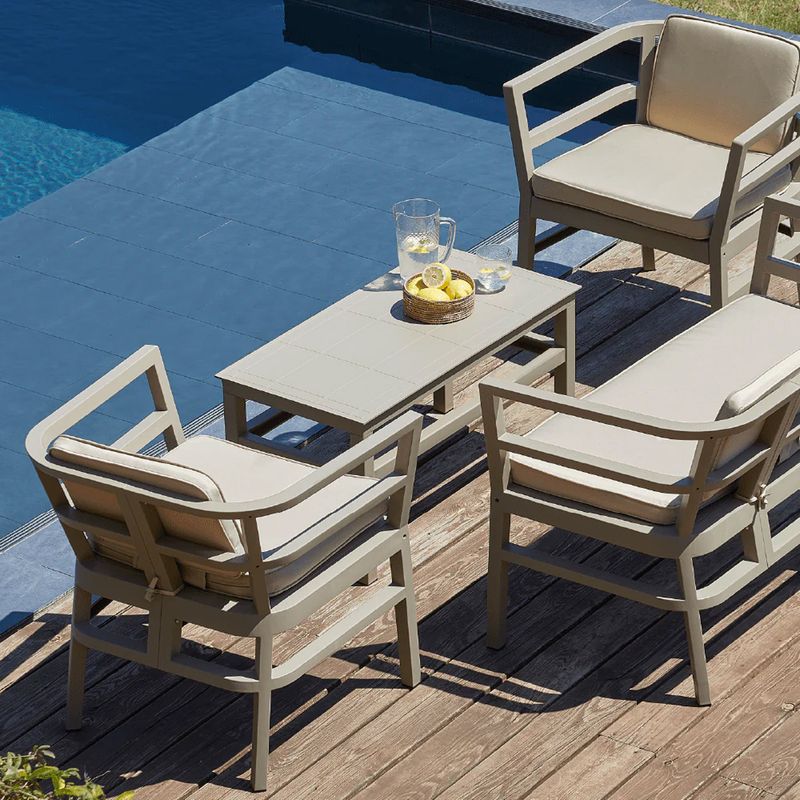 DECO EXTERIOR - Juego Living de Terraza Click/Clack 4 piezas - Arena