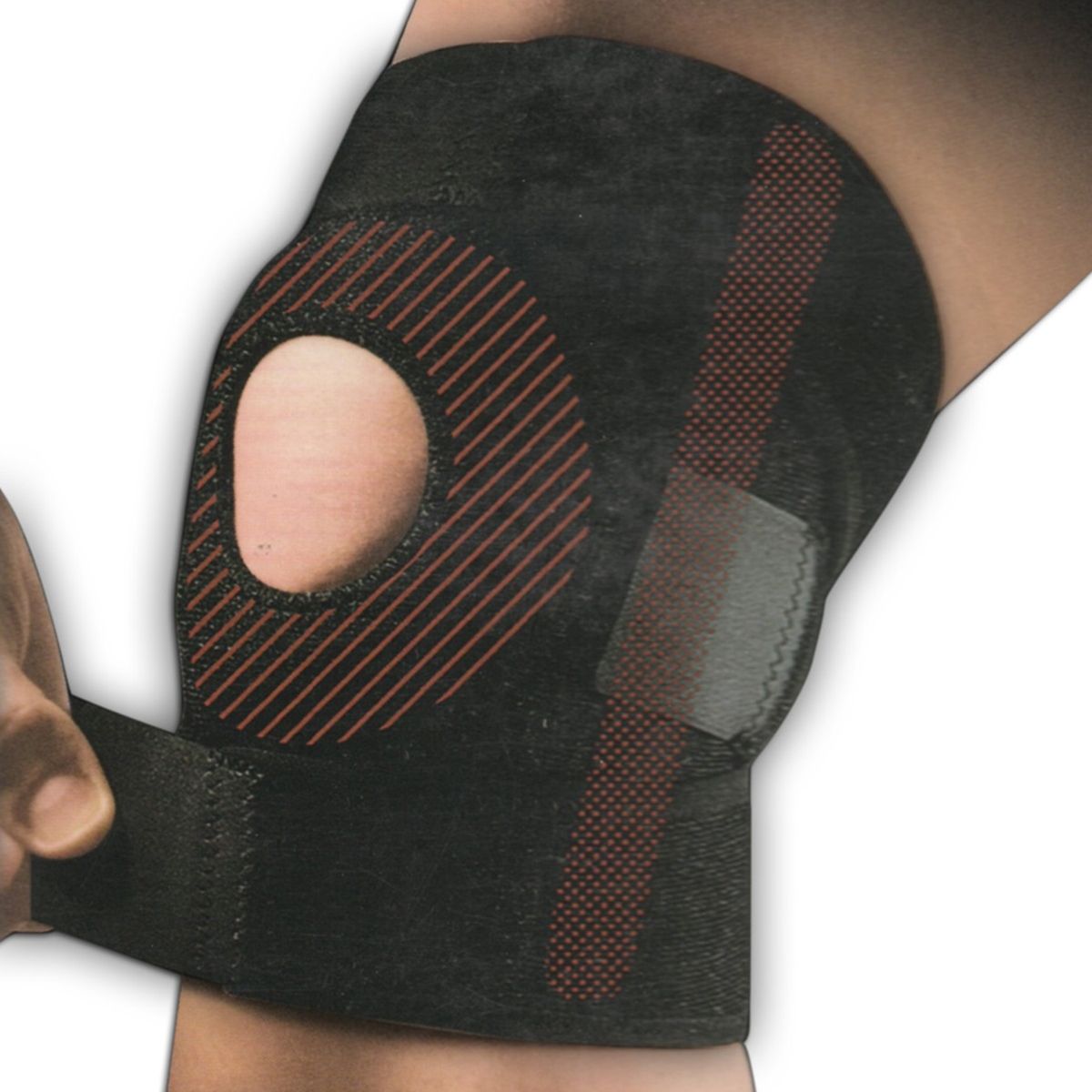 GENERICO - Pack X2 Rodillera Rotuliana Ajustable Soporte Rótula Banda Sujeción