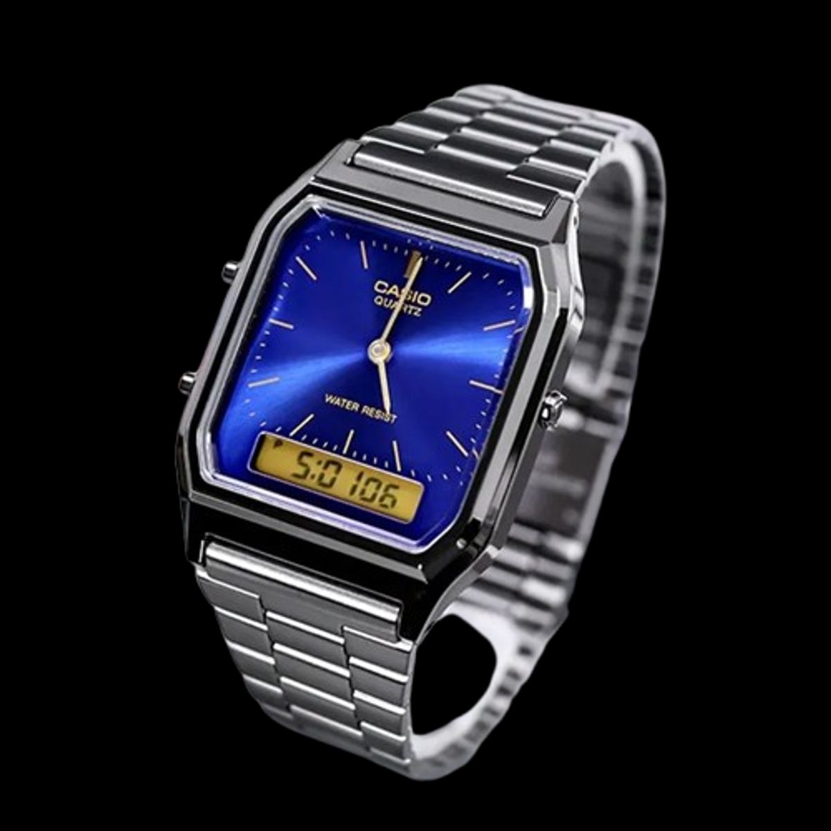 CASIO - reloj casio aq230gg-2ad hombre analogo digital