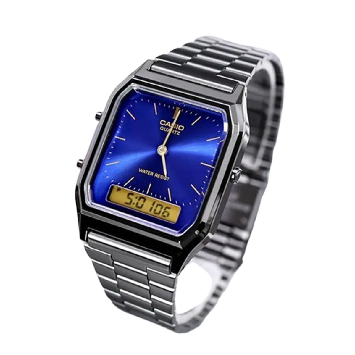 CASIO - reloj casio aq230gg-2ad hombre analogo digital