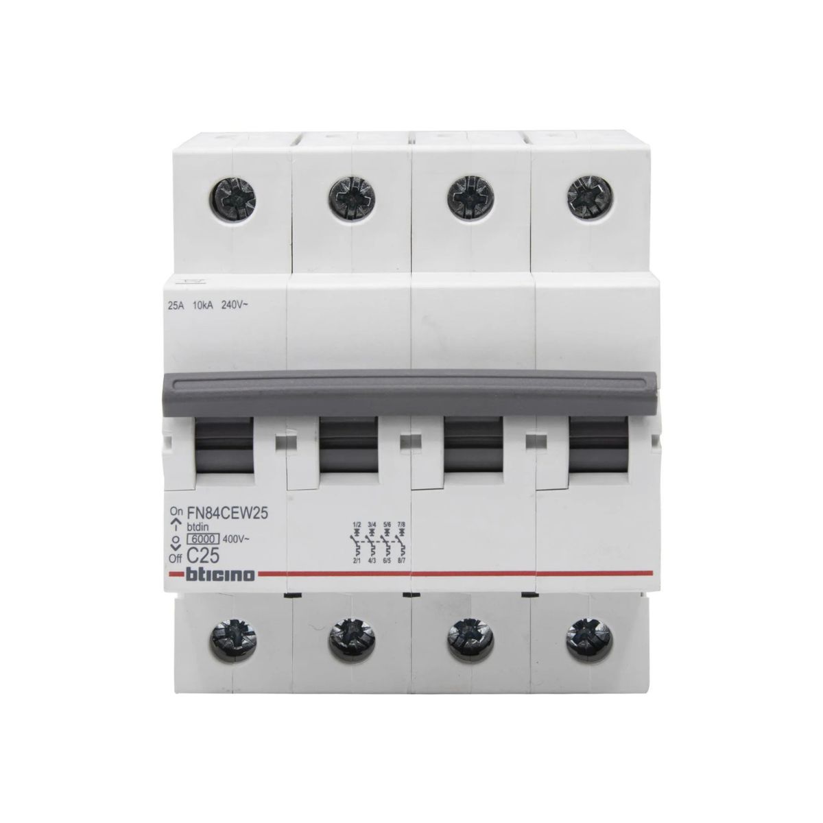 BTICINO - Automatico 4x25A 230400V curva C 6kA