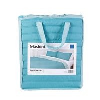 Quilt Toledo KING Diseño Moderno Calipso celeste