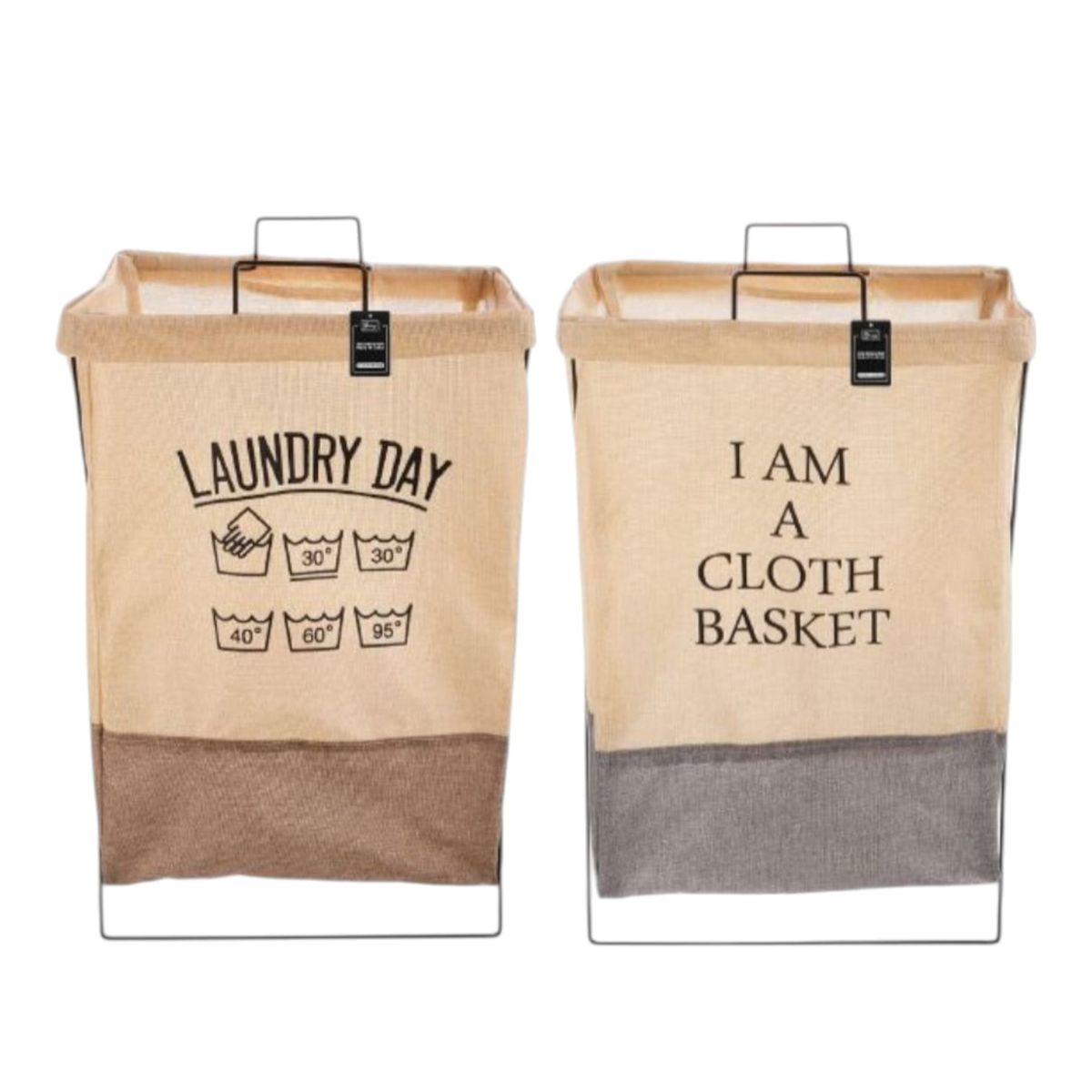 HOMEY - PACK 2 Guardaropa Plegable con Estructura de Barrillas de Aluminio