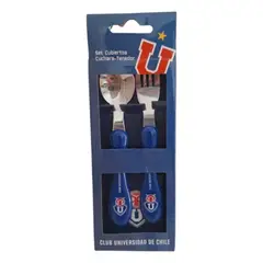 U DE CHILE - Set 2 Cubiertos
