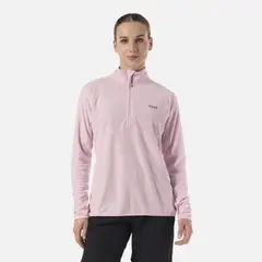 LIPPI - Polerón Mujer Jacaranda Nano-F 1/4 Zip Rosa Claro