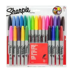 SHARPIE - Marcador Permanente Blister 24 Colores Punta Fina