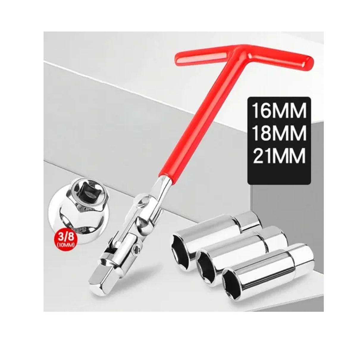 GENERICO - Kit De Saca Bujías De 16mm 18mm Y 21mm 4 Piezas
