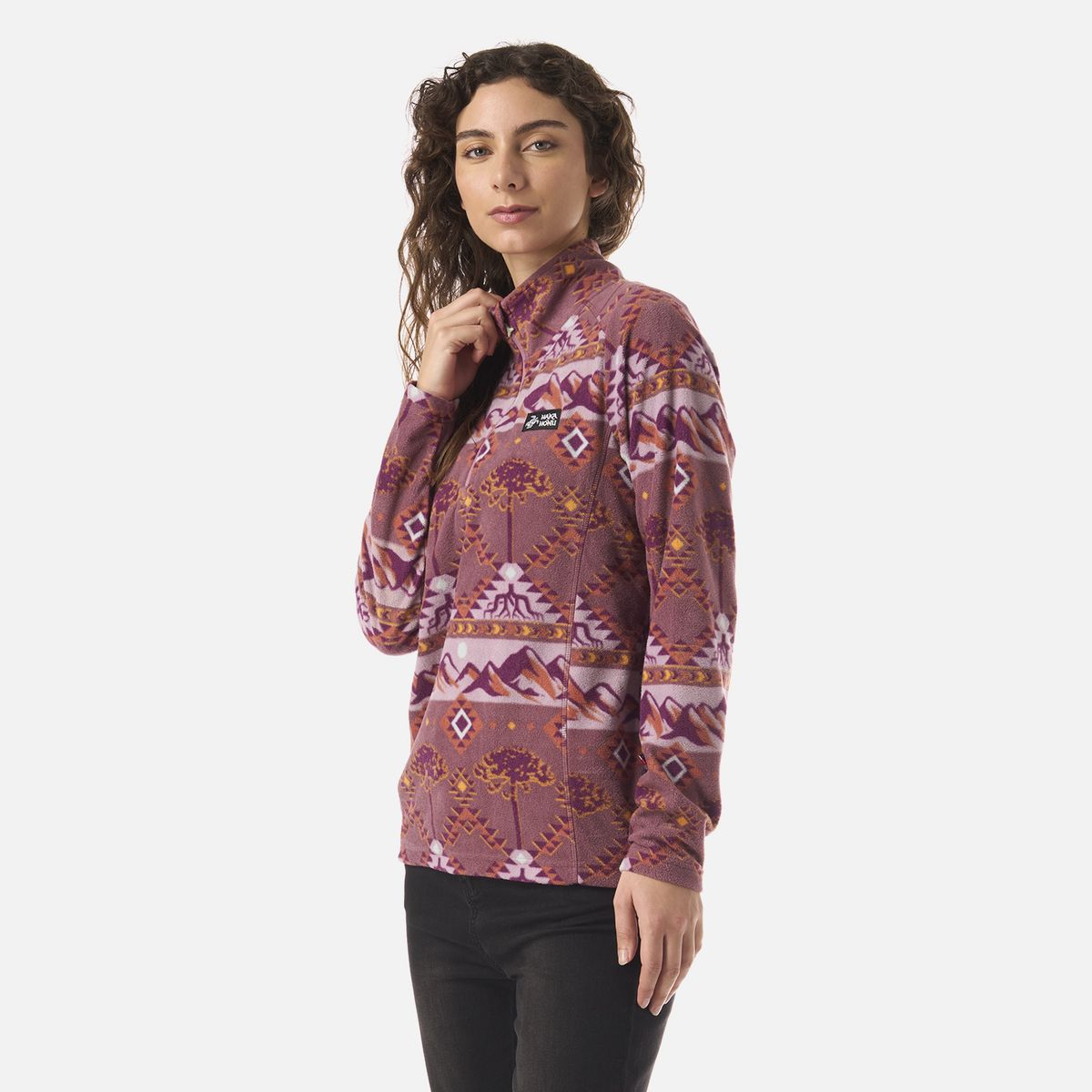 HAKA HONU - Polar Mujer Asegurao Print Malva Haka Honu