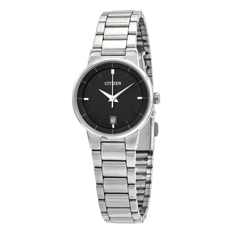 CITIZEN - RELOJ CITIZEN EU6010-53E QUARTZ MUJER PLATEADO DIAL NEGRO