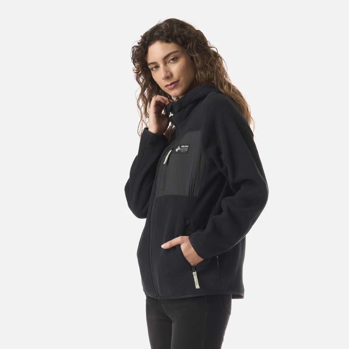 HAKA HONU - Polar Mujer Leñera Negro Haka Honu