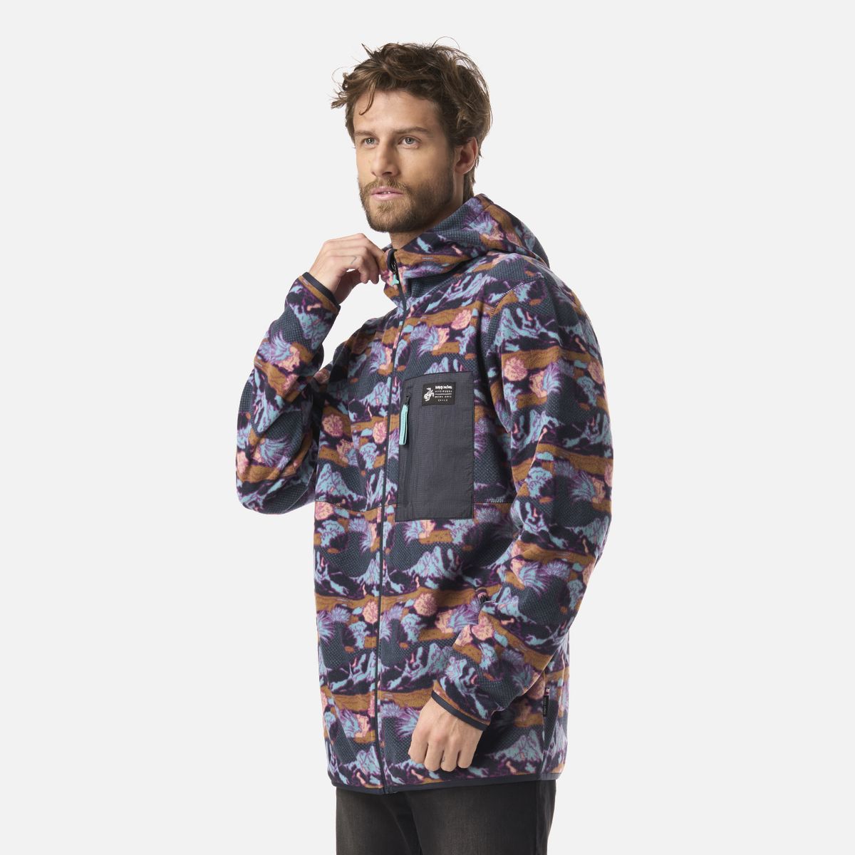 HAKA HONU - Polar Hombre Leñero Print Azul Noche Haka Honu