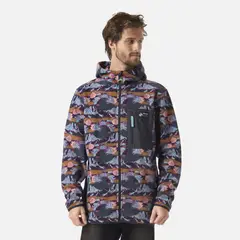 HAKA HONU - Polar Hombre Leñero Print Azul Noche