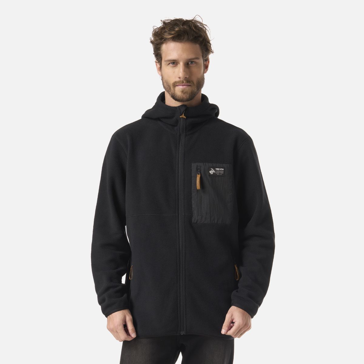 HAKA HONU - Polar Hombre Leñero Negro Haka Honu