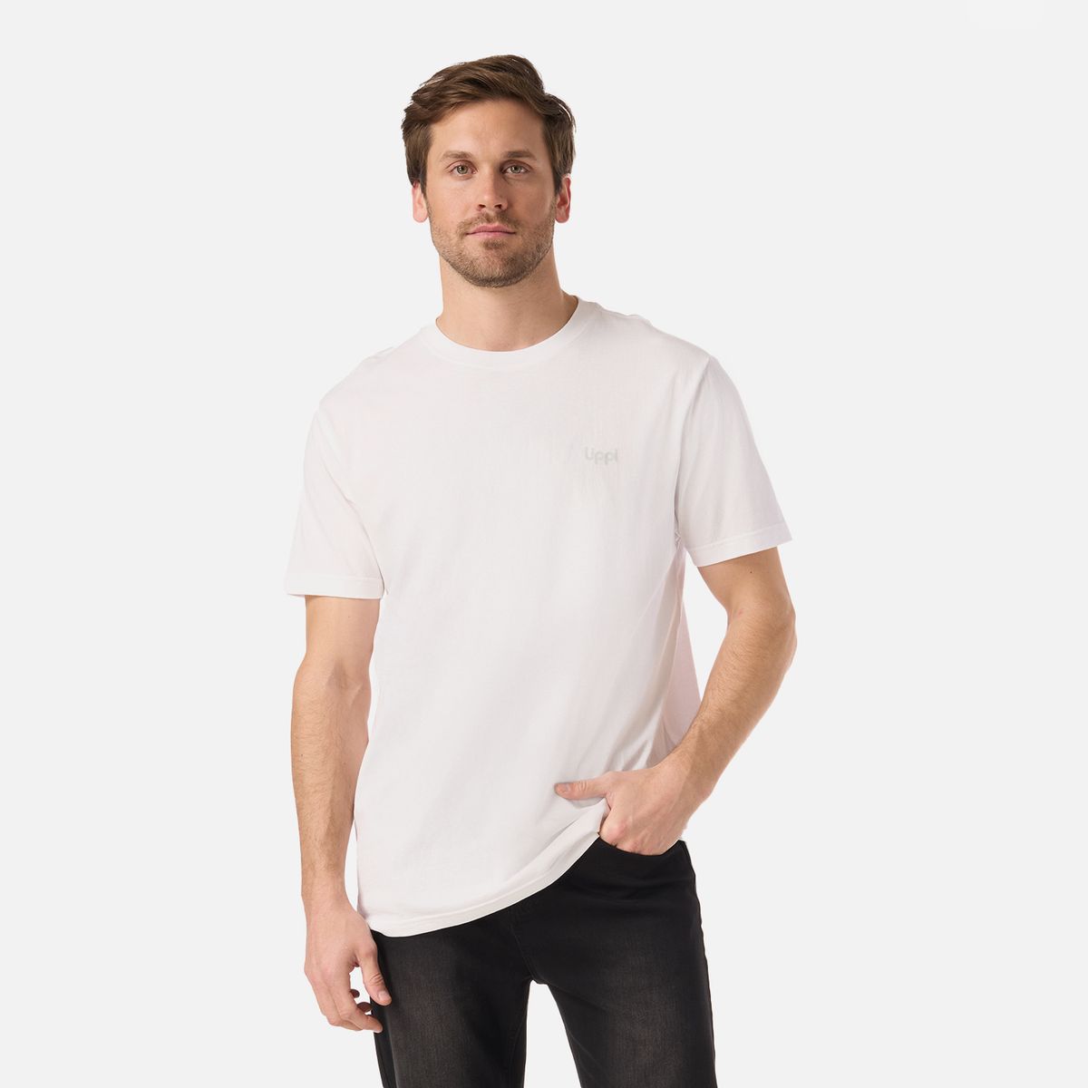 LIPPI - Polera Hombre Ulmo T-Shirt Blanco Lippi