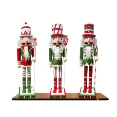GENERICO - Cascanueces Madera Soldado De Navidad 38cm-1206743