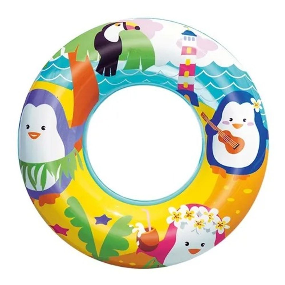 GENERICO - Flotador Aro Inflable Playa Piscina Bestway 51 Cm 60kg