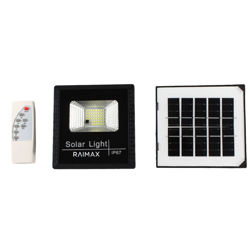 GENERICO - Reflector Solar 50W LED IP67 Con Control Remoto Raimax - SC