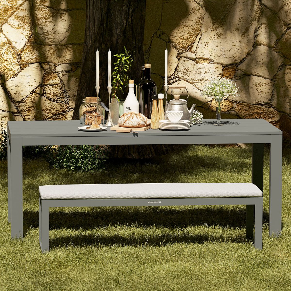 DECO EXTERIOR - Mesa Terraza Aluminio Vonnas 250 cm.